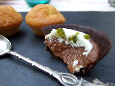 Bouchées chocolat poire et gingembre