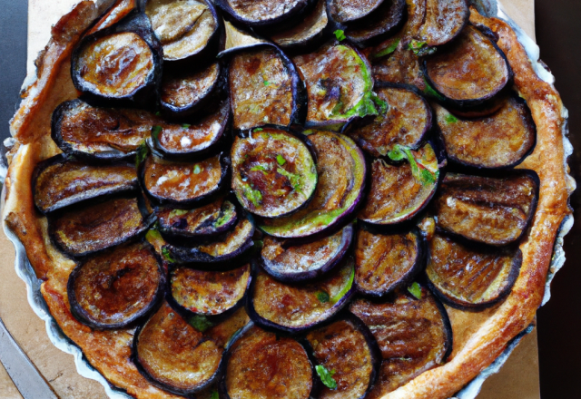 Tarte Tatin d'Aubergines