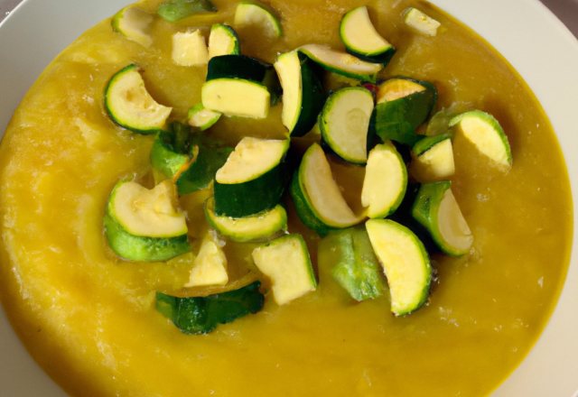 Soupe courgettes curry