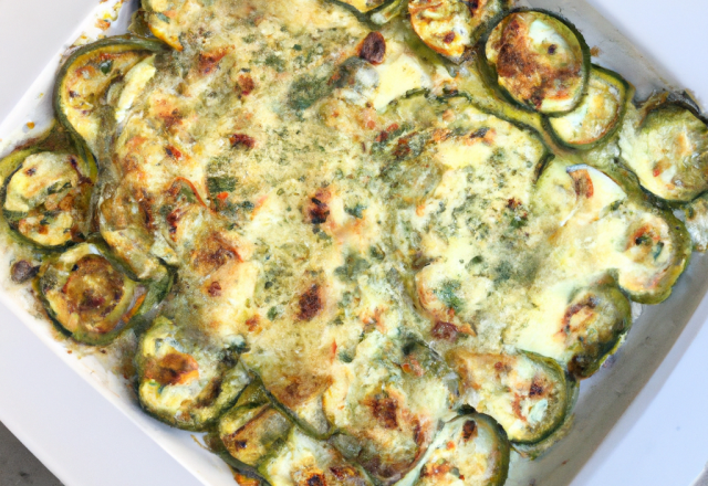 Gratin de courgettes au fromage de chèvre