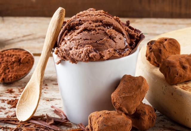 Glace maison au chocolat