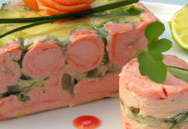 Terrine de saumon frais et langouste