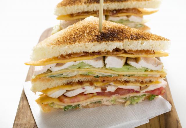 Club sandwich au poulet