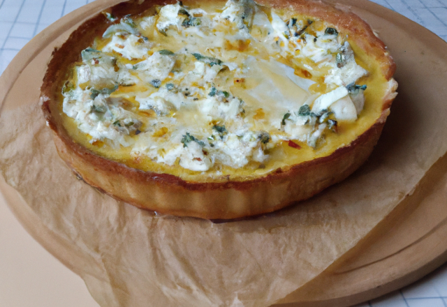 Tarte fine chèvre