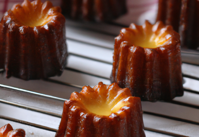 Canelés de Bordeaux à la vanille et au lait entier 