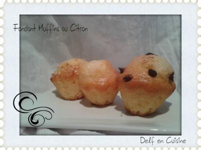 Fondant Muffins ... au citron