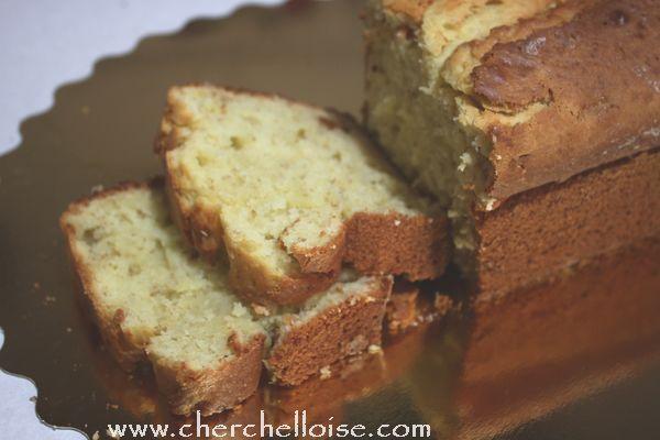 Cake banane et zestes citron