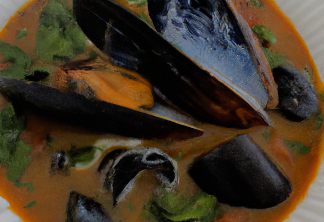 Soupe de moules en feuilleté