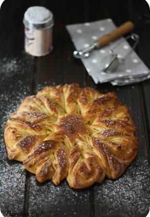 Brioche à la cannelle flocon de neige