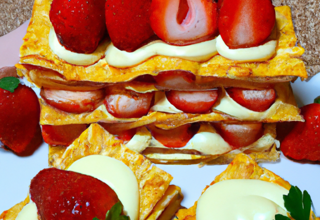 Mille feuille aux fraises