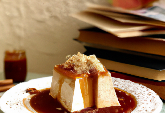 Tofu caramélisé et sa mousseline d'automne