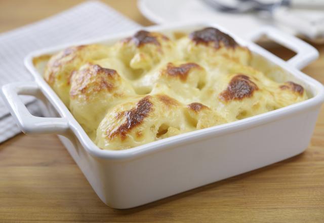 Gratin de chou-fleur sauce Mornay