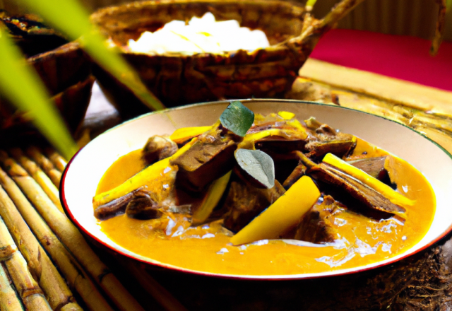 Bœuf curry aux pointes de bambou