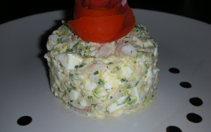 Timbale de poisson mimosa