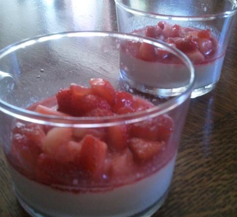 Panna cotta coco fraise