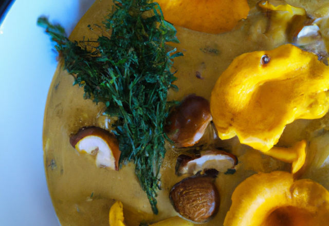 Soupe de chanterelles