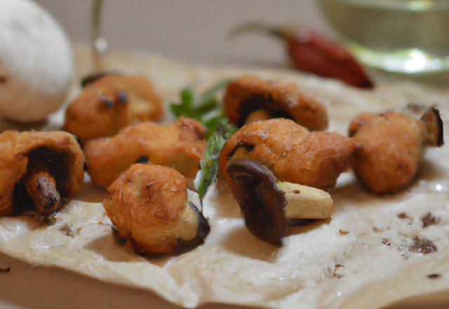 Beignets de cèpes maison