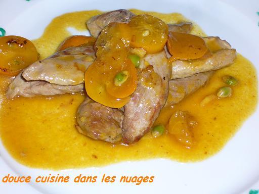 Aiguillettes de canard aux Kumquats