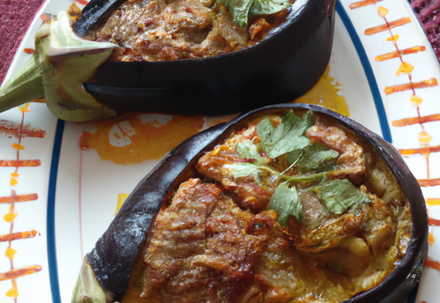 Aubergines farcies façon nonna