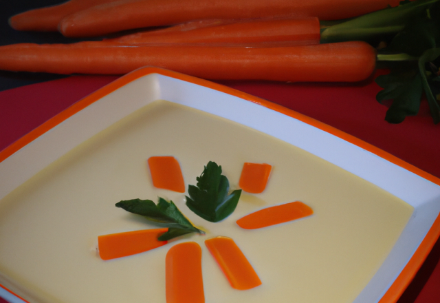 Velouté de carottes aux épices et lait de coco