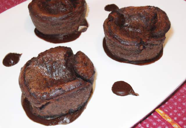 Fondant au chocolat croustillant et gourmand