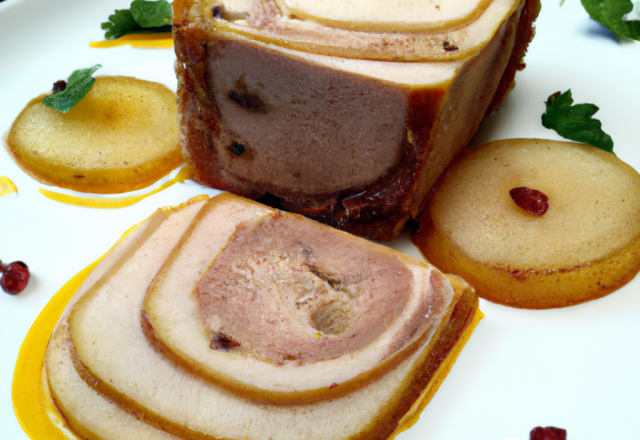 Terrine de poire au Coteaux du Layon