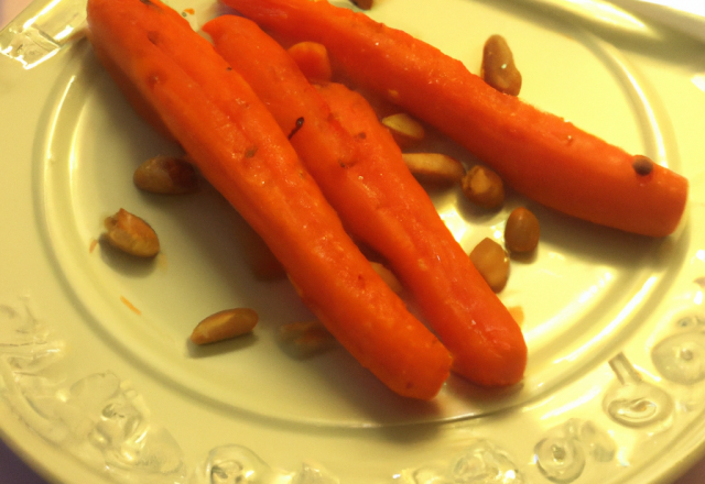 Duo de carottes aux beurre de cacahuètes