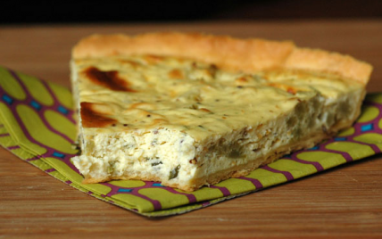 Quiche à la ricotta et au chou romanesco