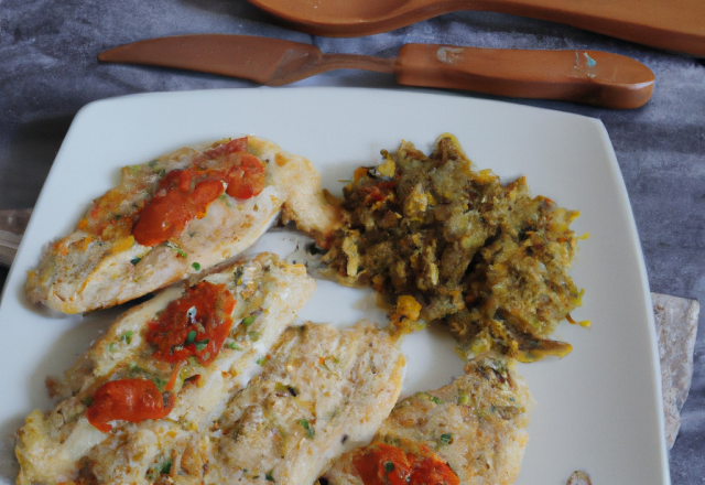 Escalopes de poulet à la tapenade