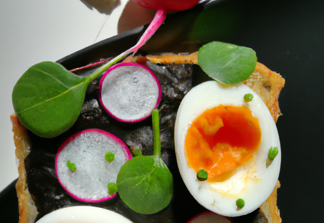 Tartinade d'œufs aux radis noirs