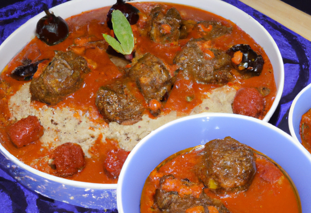 Tajine de boulettes de sardine