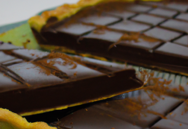 Tarte acidulée au chocolat