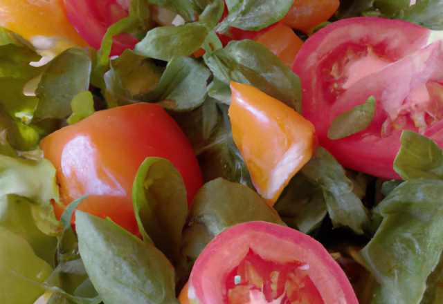 Salade de tomates rafraîchissante