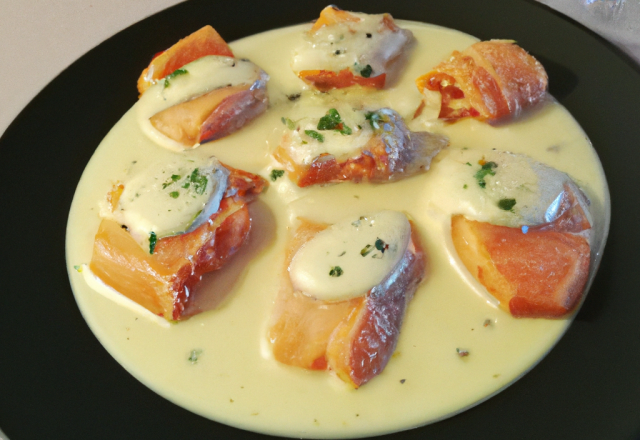 Filets de saumon, crème à l'aneth