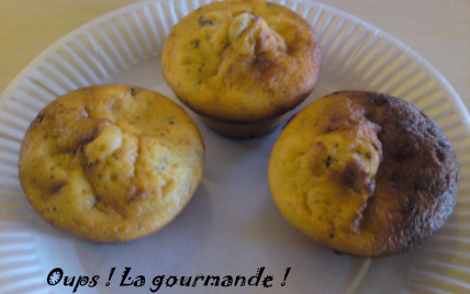 Les muffins aux zestes d'orange et pépites de chocolat