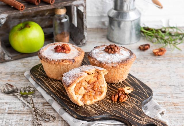 Mini apple pies aux noix (mini tourtes pommes et noix)