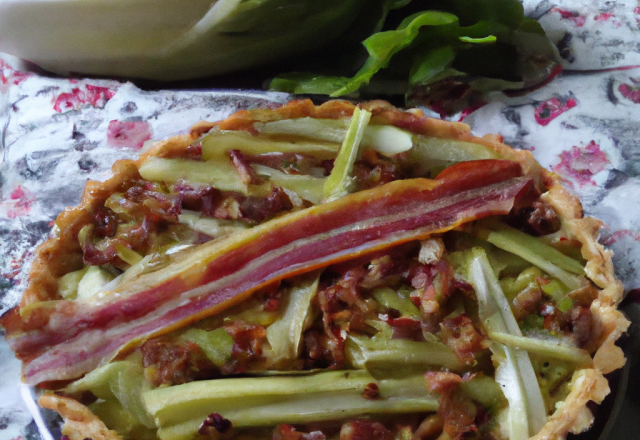 Tarte aux endives et bacon