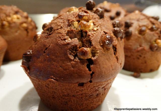 Muffins tout chocolat rapides