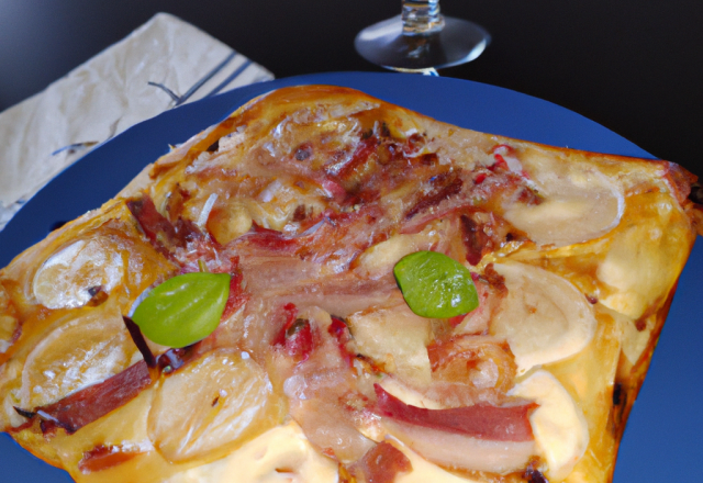 Tarte flambée au Calvados