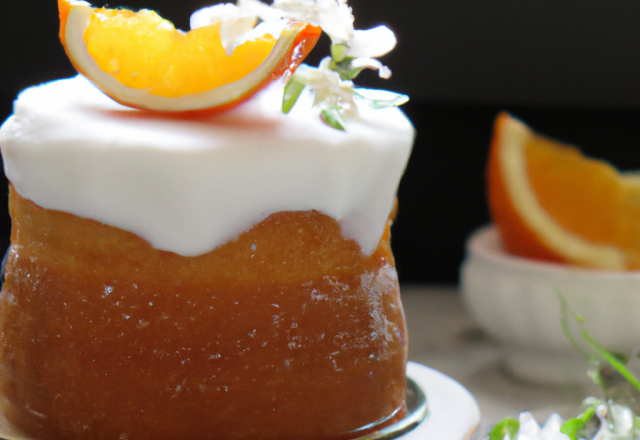 Gâteau au yaourt à la fleur d'oranger