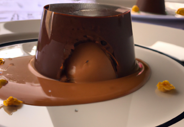 Mousse au chocolat praliné