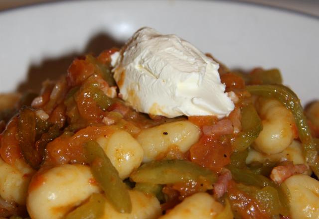 Gnocchi à la basquaise et sa touche crémeuse