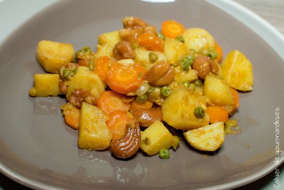 Curry de légumes aux pommes de terre