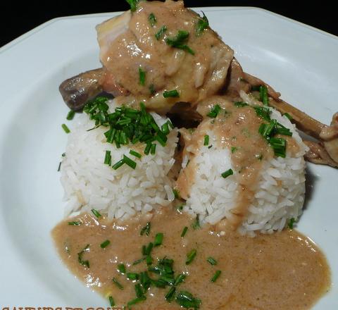 Poulet au vinaigre et à la moutarde