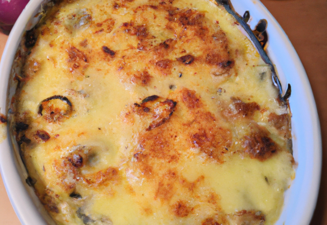 Gratin d'oignon doux au Brie de Meaux