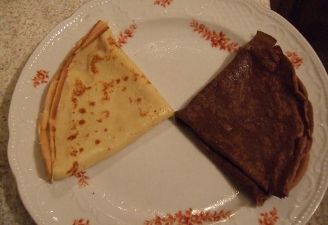 Crêpes version Yin Yang