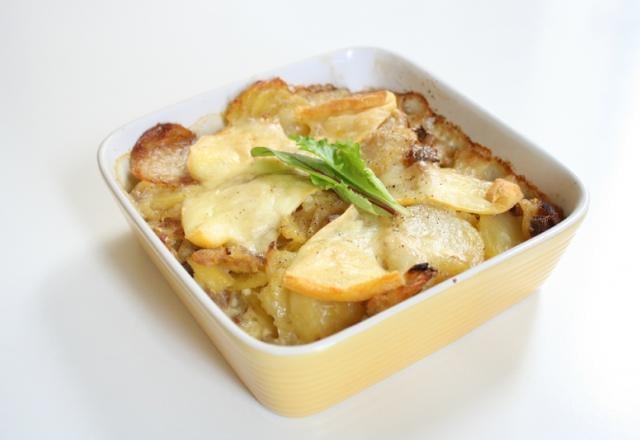 Tartiflette au tofu fumé