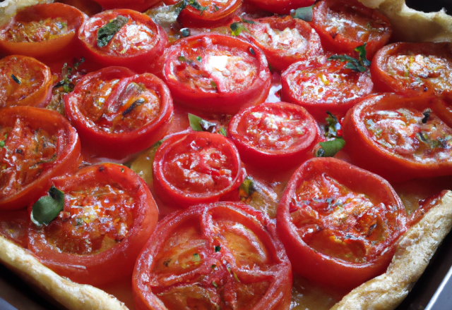 Tarte de tomates à la provençale