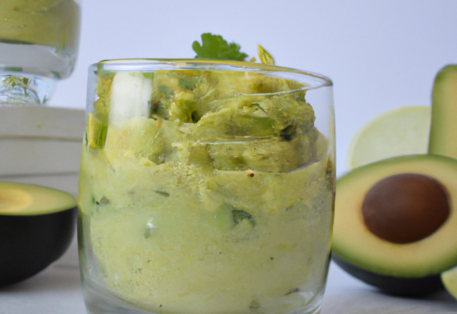 Verrine de guacamole d'avocat au thermomix