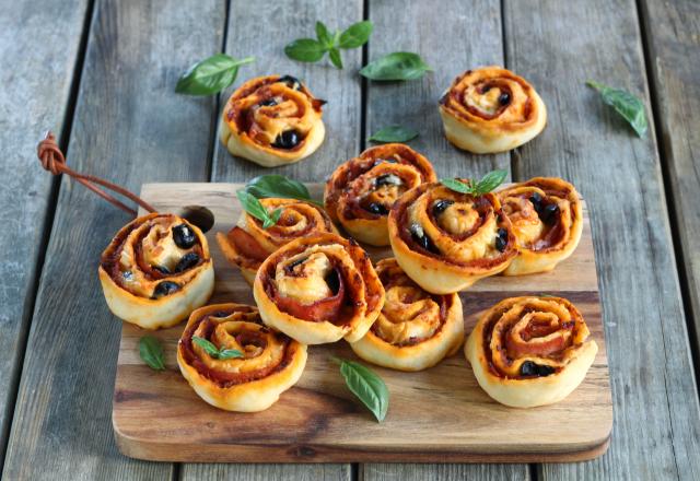 Pizza-rolls au pesto rustico tomates séchées